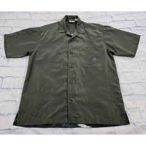 Rietveld USA MENS SIZE M Shirt Green Button Up Surfing Whale Moby Dick